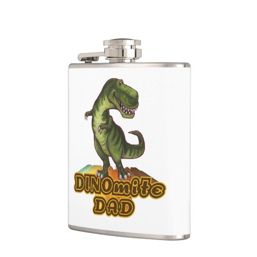 Dinomiteのパパ フラスク (左)