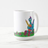 Dinomiteの先生! 先生ギフト、恐竜のマグ、 コーヒーマグカップ (正面右)