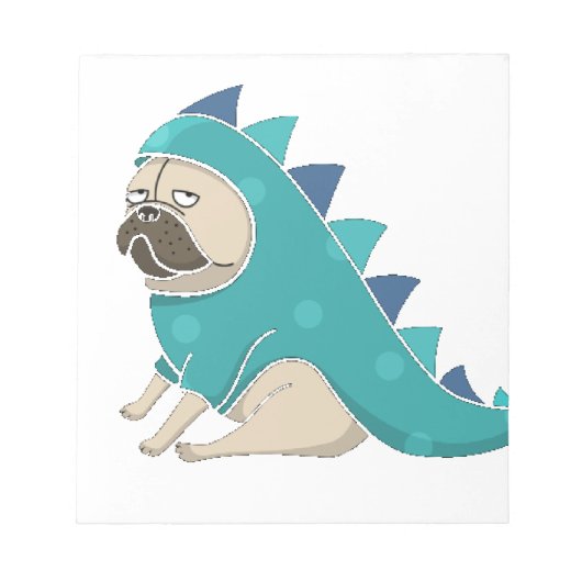dinopug ノートパッド (正面)