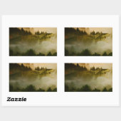 Dinosのステッカーのティラノサウルス・レックス王 長方形シール (シート)