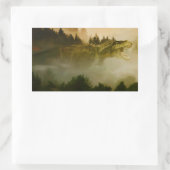 Dinosのステッカーのティラノサウルス・レックス王 長方形シール (バッグ)