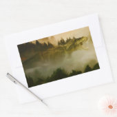 Dinosのステッカーのティラノサウルス・レックス王 長方形シール (封筒)