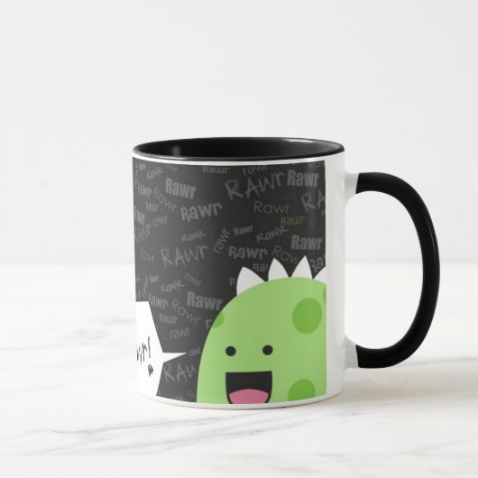 DinosはマグRawrの行きます マグカップ (右)