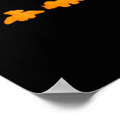 Dinos Chicken Nuggets Pattern _ Funny Realistic Di ポスター (角)