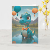Dino's Dapper Reflection Moment カード (黄色い花)