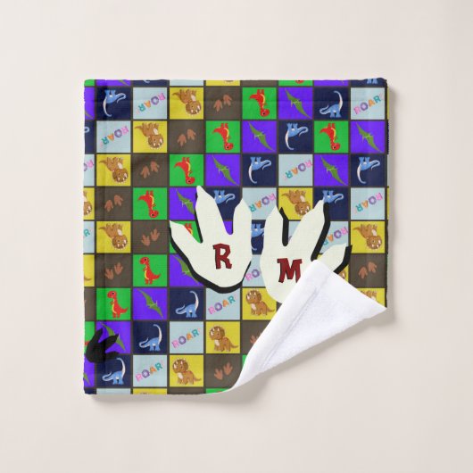 Dinosaur ウォッシュタオル (ウォッシュタオル)