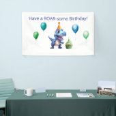 Dinosaur 1st Birthday Banner Boy | Personalized  横断幕 (トレードショー)