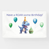Dinosaur 1st Birthday Banner Boy | Personalized  横断幕 (横)