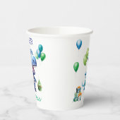 Dinosaur 1st Birthday Paper Cups Boy  Personalized 紙コップ (左)