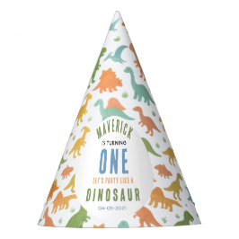 Dinosaur 1st Birthday Party | Cute Prehistoric  パーティーハット