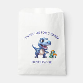 Dinosaur 1st Birthday Personalised Favor Bag Boy フェイバーバッグ