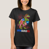 Dinosaur 4th Of July Amerisaurus Rex American Flag Tシャツ (正面)