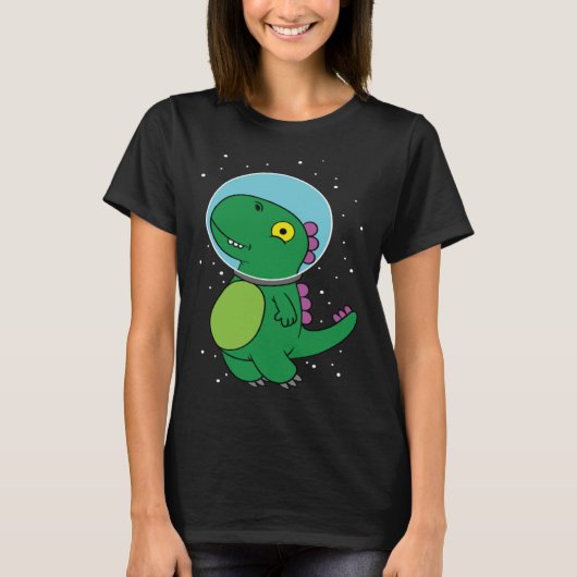 Dinosaur astronaut children's gift for space fans tシャツ (正面)