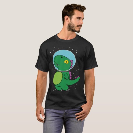 Dinosaur astronaut children's gift for space fans tシャツ (正面フル)