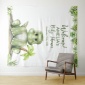 Dinosaur Baby Shower Backdrop タペストリー (インサイチュ(横))
