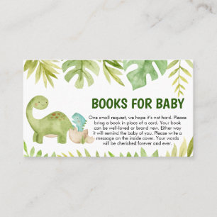 Dinosaur Baby Shower Books for Baby 名刺