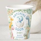 Dinosaur Baby Shower Boy Blue Dino 紙コップ