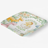 Dinosaur Baby Shower Cute Dino ペーパープレート (傾斜あり)