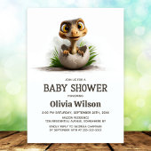 Dinosaur Baby Shower Invitation 招待状