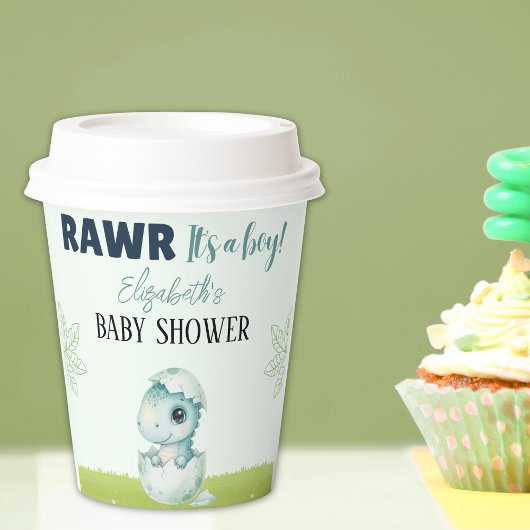 Dinosaur Baby Shower Party Napkins for Boy 紙コップ