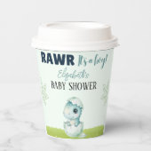 Dinosaur Baby Shower Party Napkins for Boy 紙コップ (正面)