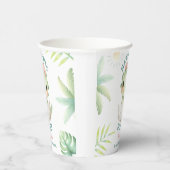 Dinosaur Baby Shower Pink Girl  紙コップ (右)