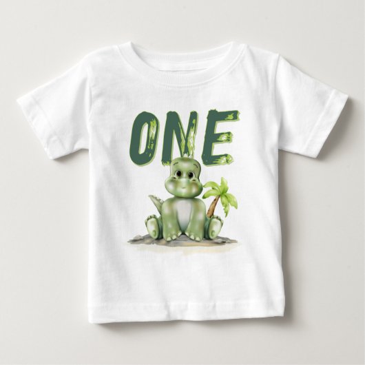 Dinosaur Baby T-Shirt ベビーTシャツ (正面)