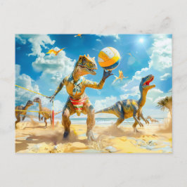 Dinosaur Beach Volleyball Game シーズンポストカード