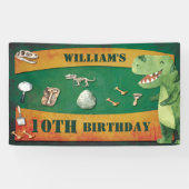 Dinosaur Birthday Banner 横断幕 (横)