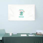 Dinosaur Birthday Banner | Boys Party  | Editable 横断幕 (トレードショー)