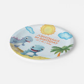 Dinosaur Birthday boy Party  ペーパープレート (アングル)