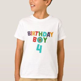 Dinosaur Birthday Boy T-Shirt | Custom Name Shirt Tシャツ