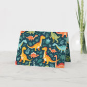 Dinosaur Birthday Greeting Card – Fun Dino Party D カード (裏面)