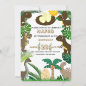 Dinosaur Birthday Invitation: Dino Adventure, Edit シーズンカード (正面)