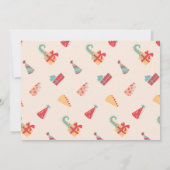 Dinosaur Birthday Invitation Four. Modern Dino 招待状 (裏面)