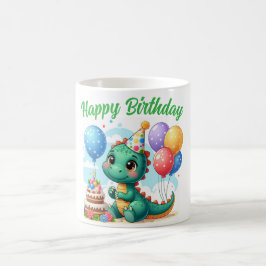 Dinosaur Birthday Mug コーヒーマグカップ