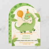 Dinosaur Birthday Party Invitation  招待状 (正面/裏面)