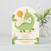 Dinosaur Birthday Party Invitation  招待状 (スタンド正面)