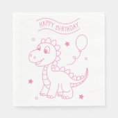 dinosaur birthday party supplies luncheon スタンダードランチョンナプキン (正面)