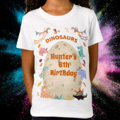 Dinosaur Birthday Party with Giant Dino Egg Tシャツ