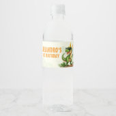 Dinosaur Birthday - Stomp Chomp Roar T-Rex Birthda ペットボトルラベル (正面)