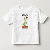 Dinosaur Birthday T-Shirt - Your Child's Custom  トドラーTシャツ (正面)