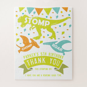 Dinosaur Birthday Thank you Favors ジグソーパズル
