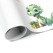 Dinosaur Birthday Wrapping Paper ラッピングペーパー (ロールコーナー)