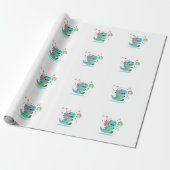 Dinosaur Birthday Wrapping Paper ラッピングペーパー (アンロールド)