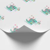 Dinosaur Birthday Wrapping Paper ラッピングペーパー (角)