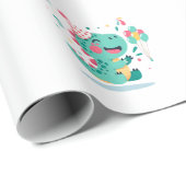 Dinosaur Birthday Wrapping Paper ラッピングペーパー (ロールコーナー)