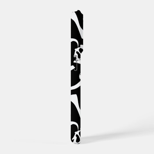 Dinosaur Bones (Black) iPhoneケース (右側面)