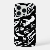 Dinosaur Bones (Black) iPhoneケース (裏面)