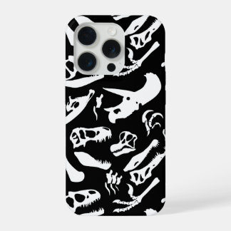 Dinosaur Bones (Black) iPhone 15 Proケース